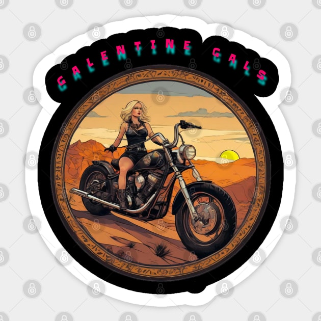 Galentines gal in the desert Sticker by sailorsam1805